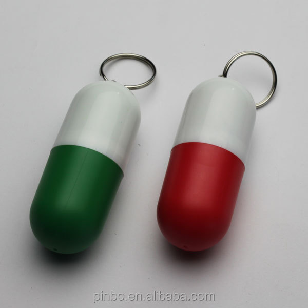 カプセルのkeychainの丸薬容器問屋・仕入れ・卸・卸売り