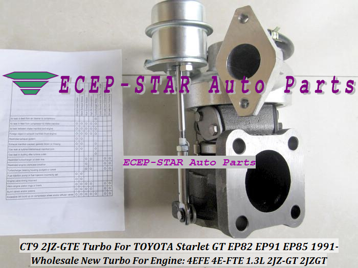TURBO CT9 2JZ-GTE Turbo Turbine Turbocharger For TOYOTA Starlet GT EP82 EP85 EP91 1991- 4EFE 4E-FTE 1.3L 2JZ-GT 2JZGT (5)