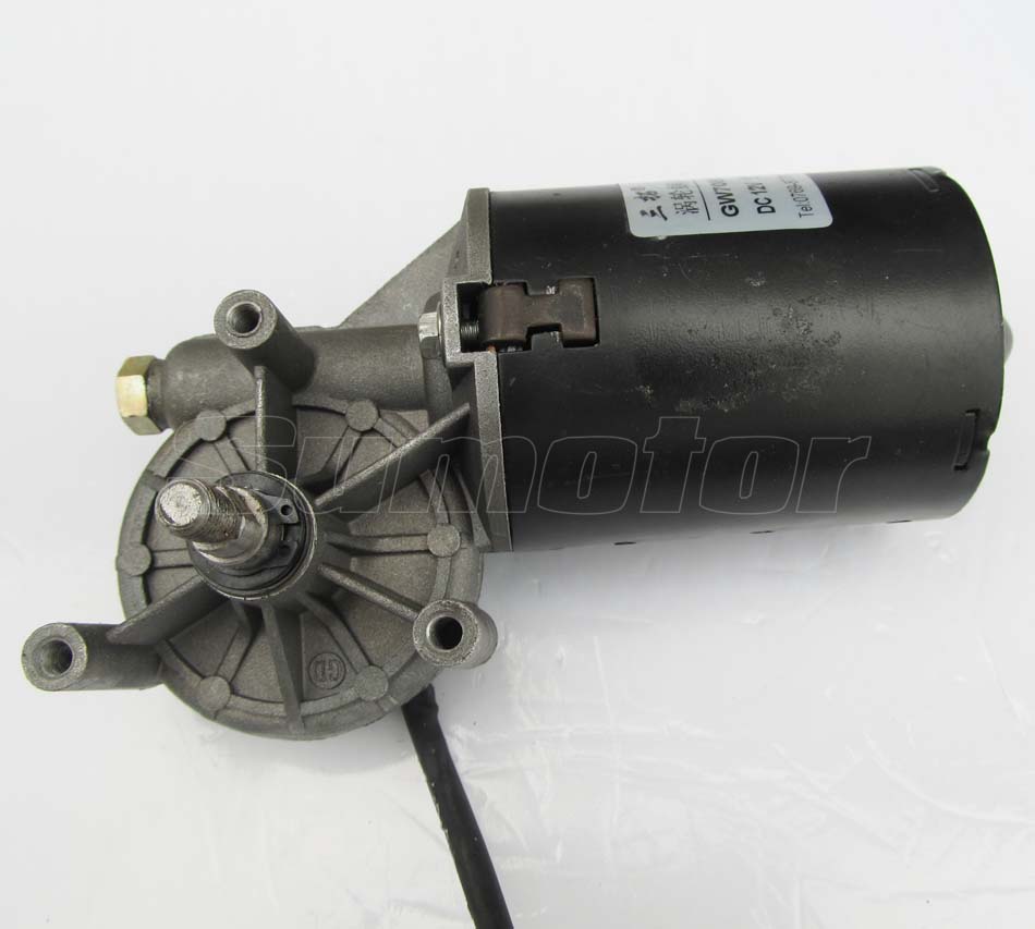 GW7085 42rpm DC 12V 600N*cm Low speed High Torque Worm Gear Reducer