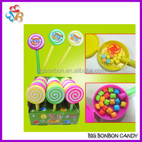 Lollipop Container Shape Dextrose Toy Candy