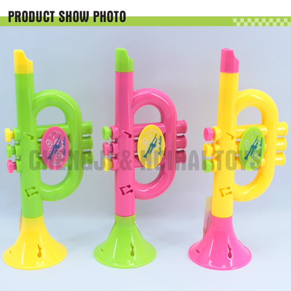 安いミニプラスチックトランペットwholdsale子供たちのおもちゃ仕入れ・メーカー・工場
