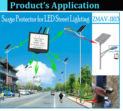 LED Street Light surge voltage ZMAV-1103 Dalian Huarui Left-Type Charging
