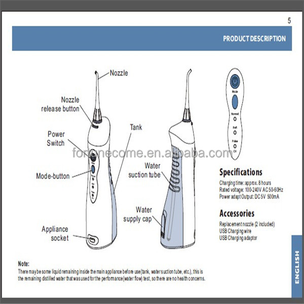 歯ホワイトニングを新しい2014年oralcareハイドロフロス歯周病経口ウォータージェット問屋・仕入れ・卸・卸売り