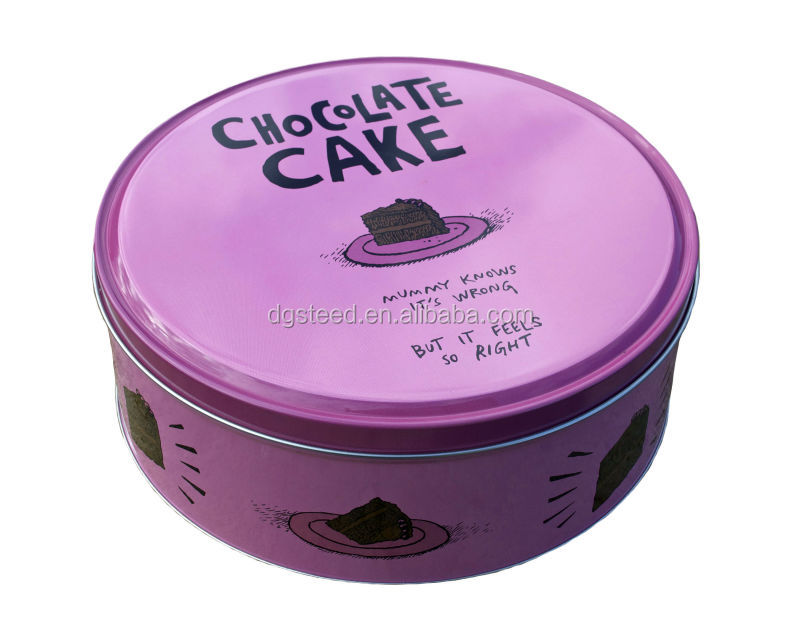 Wholesale decorative metal cake storage tins,China price supplier 21food