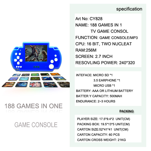 ゲームコンソール、 ビデオゲームコンソールcy828音楽プレーヤー問屋・仕入れ・卸・卸売り