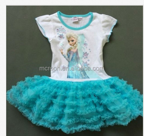 エルザ2014年ホットなテレビ映画の衣装コスプレ衣装ドレスのスカートのための冷凍子年4~10エルザドレス問屋・仕入れ・卸・卸売り