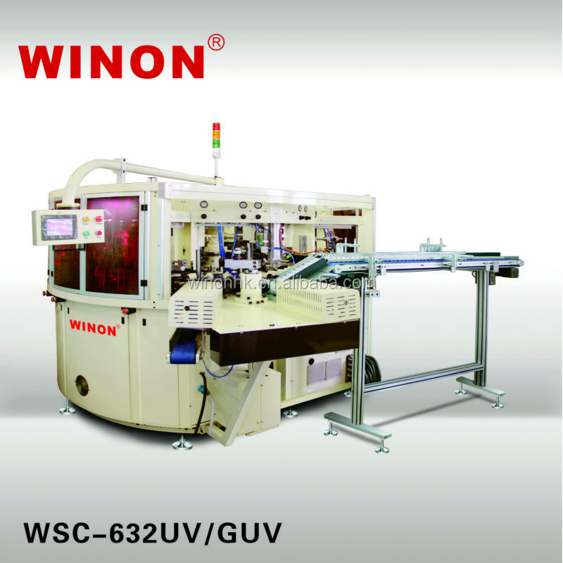 Wsc-632uv/guvwinon6色完全に自動化されたマルチソフトチューブのスクリーン印刷機uvで問屋・仕入れ・卸・卸売り