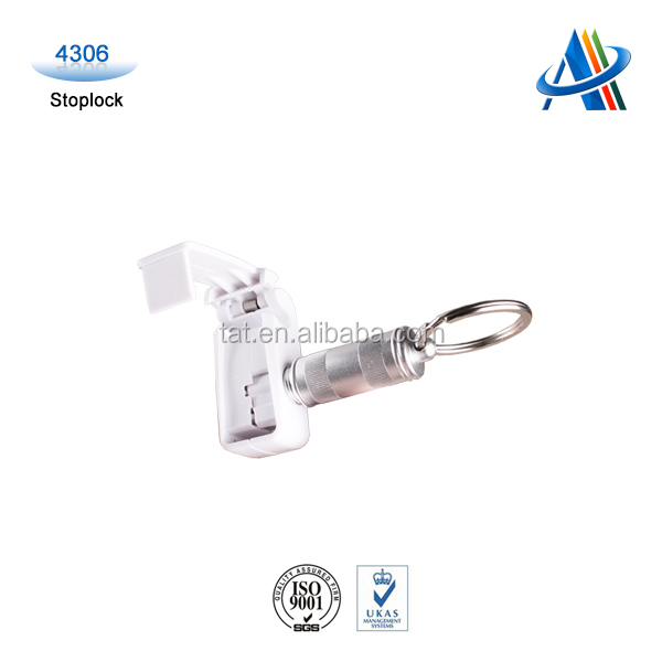 ・安全に配慮したを表示する! stoplock商品を保護するために開いたフックのための、 セキュアなディスプレイストップ付きロック問屋・仕入れ・卸・卸売り