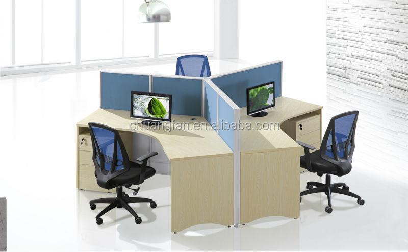 office panel system for 3-person