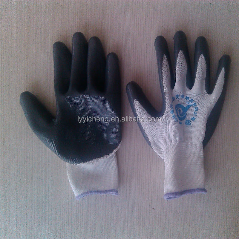 Nitrile Coated Work Glove/electrical Insulation Nitrile Gloves Buy