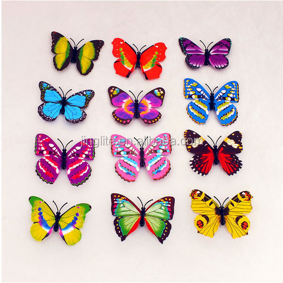 カラフルな蝶磁石/ソフトpvc美しい蝶型の冷蔵庫用マグネット贈答用の問屋・仕入れ・卸・卸売り