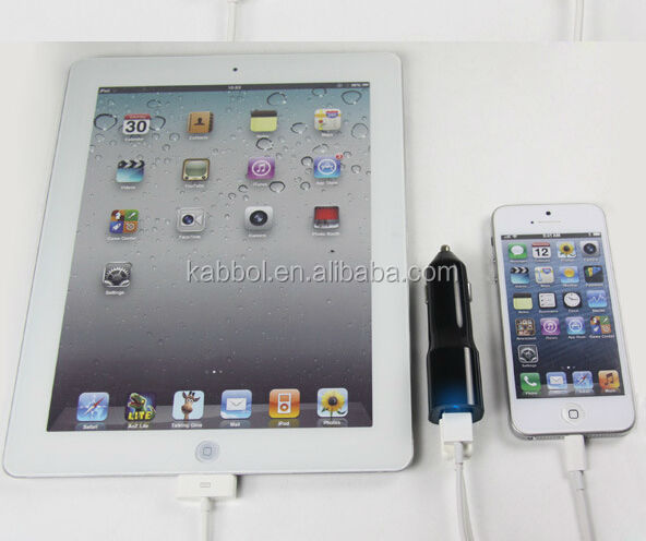 アンカー24wデュアル- ポート急速な用usb車の充電器iphone5s5c5; ipadの空気、 ミニ; 銀河s5s4; 注32;問屋・仕入れ・卸・卸売り