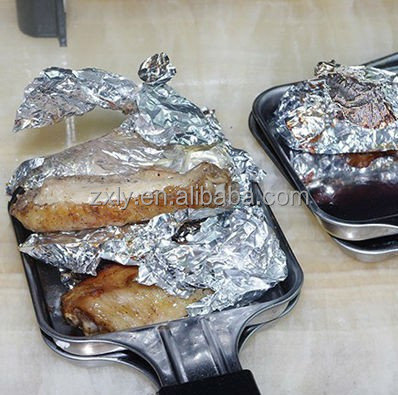 safe aluminum food Foil Wrapping Paper for chocolate bar,fried food,corn,butter