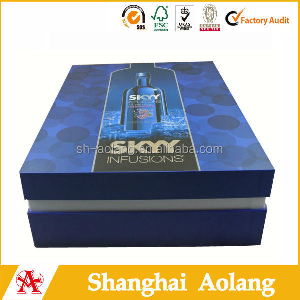 Fresh design foldable paper gift boxes for single red wine pak China made