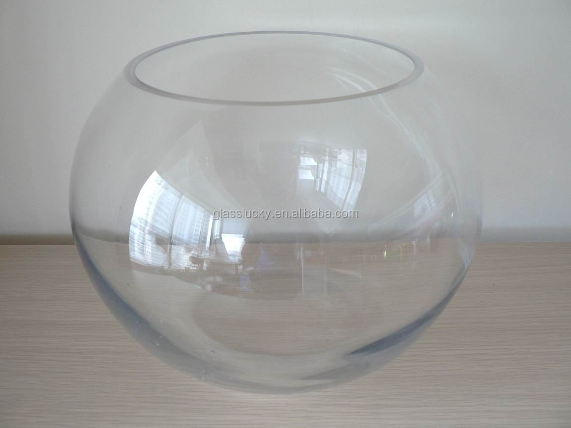 Wholesale Glass Fish Bowls And Fish Tanks Round Glass By Hand