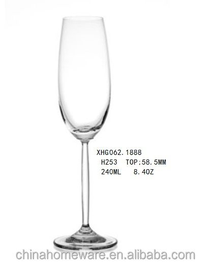 5.5oz Cheap crystal open short double-deckly stemed champagne glass