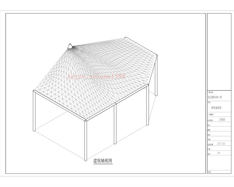 シェードの膜構造のテント、 pvdfカバー、 鉄骨構造問屋・仕入れ・卸・卸売り