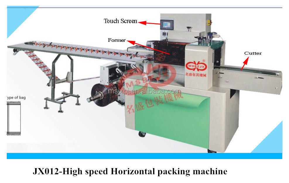 Factory price QS standard JX012 Automatic horizontal jelly lollipop Packaging Machine