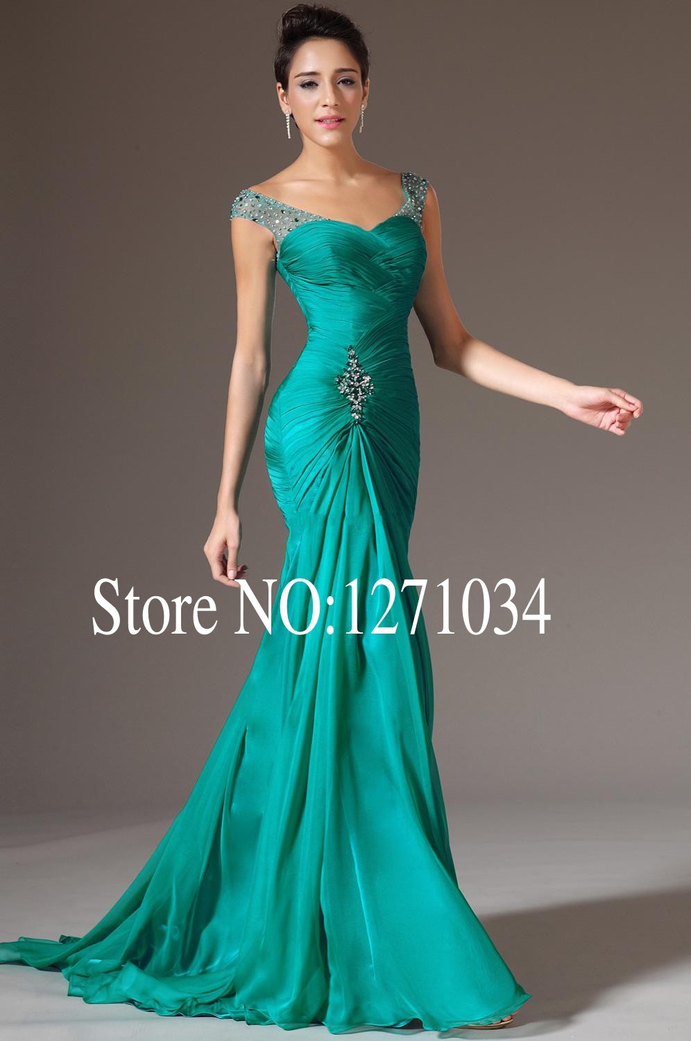 Turquoise evening dresses