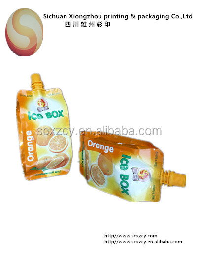 printing standup pouch with spout for coconut water