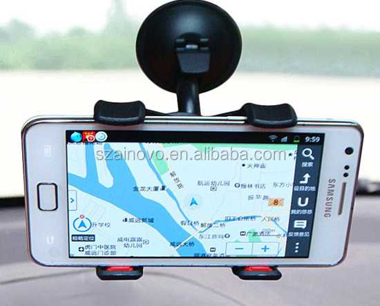 グースネックソフトチューブユニバーサル携帯電話カーホルダー、 回転ディスプレイスタンド携帯問屋・仕入れ・卸・卸売り
