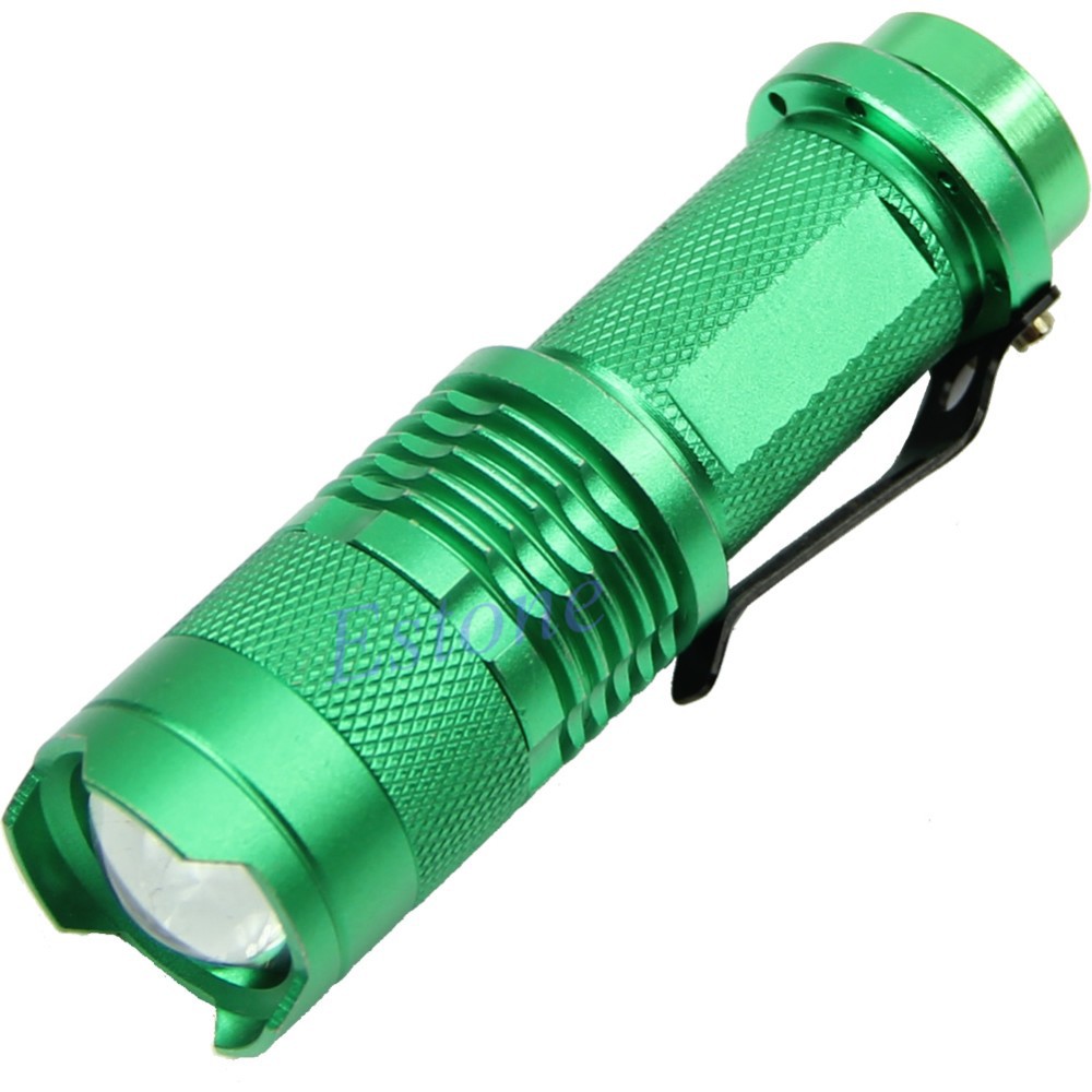 Купить Мини-300lm zoom 3 режим focus power cree q5 led фонарик факел ...