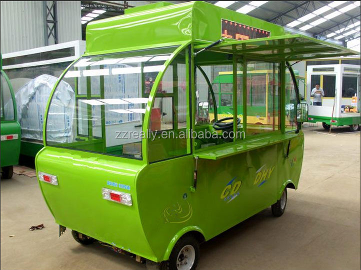 Customized Electric Fruit and Vegatable street food vending Carts for sale
