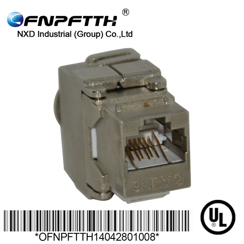 ul認証phospher青銅ゴールドプレート付き180角8p8ccat6rj45utpイーサネットネットワーキングデータキーストンカバー付きソケット問屋・仕入れ・卸・卸売り