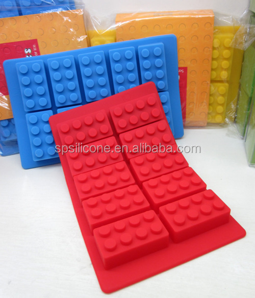 チョコレートモールドシリコーンアイスキューブトレイ金型ビュイックlegoes氷のブロックの建物の形状バーパーティー愛好家のための冷凍ドリンクのレゴ問屋・仕入れ・卸・卸売り