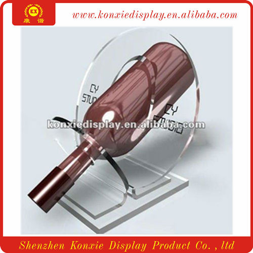 Acrylic red wine display holder rack
