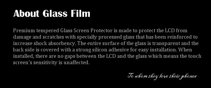 LY about glass film all