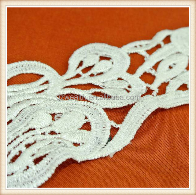 ホット2014年レーヨンレースのかぎ針編みのドレスの装飾のために首のトリム問屋・仕入れ・卸・卸売り