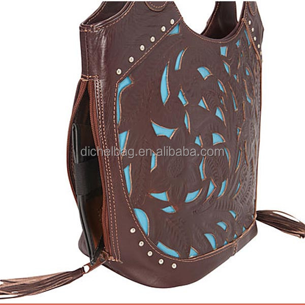 Fashion Design Leather Laser Cut Handbag - Buy Laser Cut Handbag