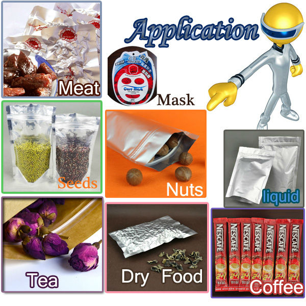 anti-static foil backed clear front stand up tea bags