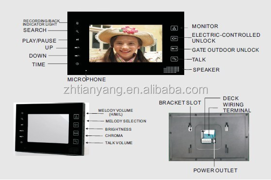 熱い販売の手帖7インチカラー付きのビデオドア電話モーションdetector#ak- m07af#問屋・仕入れ・卸・卸売り
