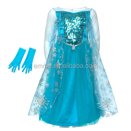 ベストセラーのエルザ2014年安いドレスでコスプレ衣装冷凍cc-1694エルザドレス卸売問屋・仕入れ・卸・卸売り