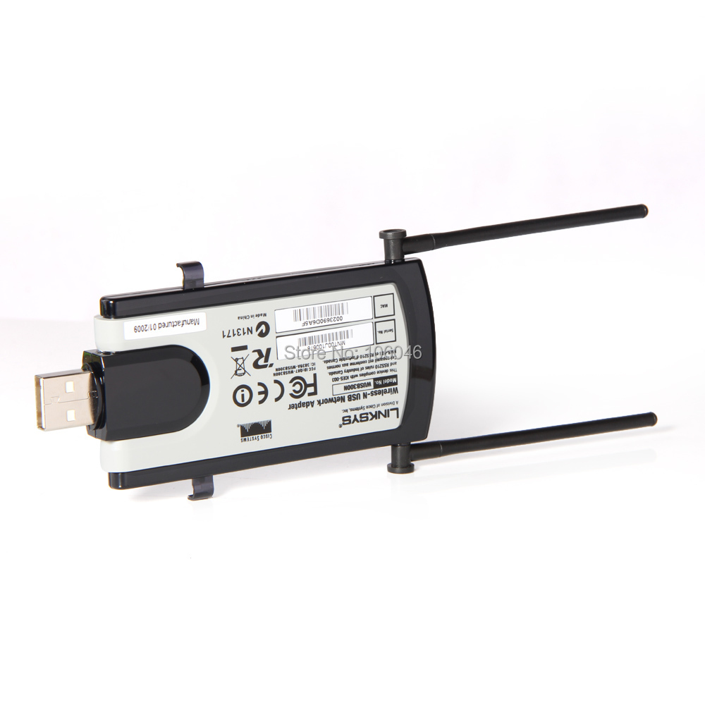 Linksys WUSB300N Wireless Wifi N USB Network Adapter Card free shipping