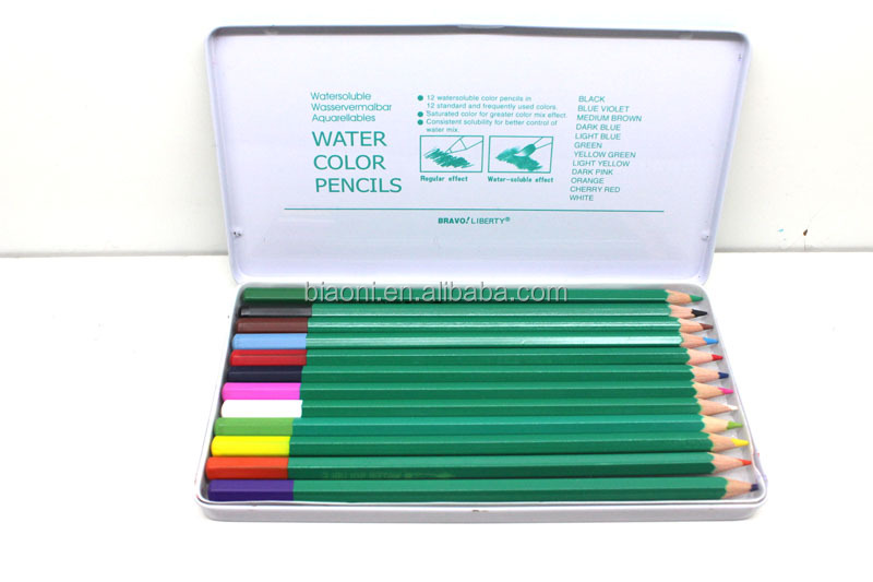 販売のための卸し売り芸術家色の鉛筆セットは鉄箱で詰まった問屋・仕入れ・卸・卸売り
