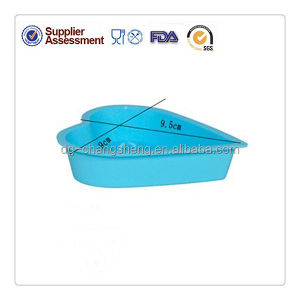 2014 Newest silicone cake pan heart shape silicone cake moulds for cake decorating with LFGB approved