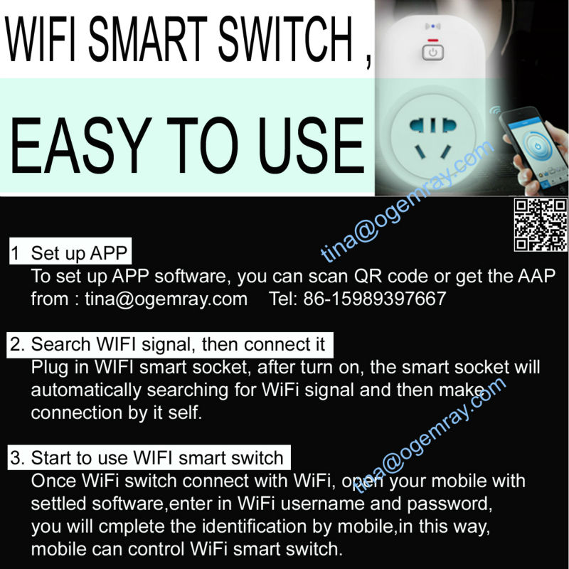 Plug in smart wifi socket