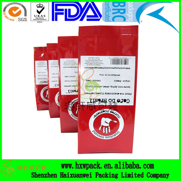 plastic stand up tea bags with zipper