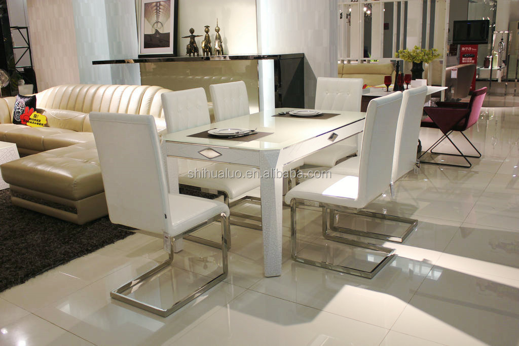 現代の家庭用家具2014年強化ガラスのダイニングテーブルのデザインas-0578仕入れ・メーカー・工場