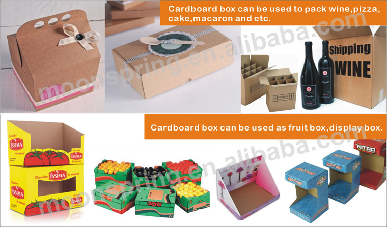 Moonspring custom paper cardboard box with design