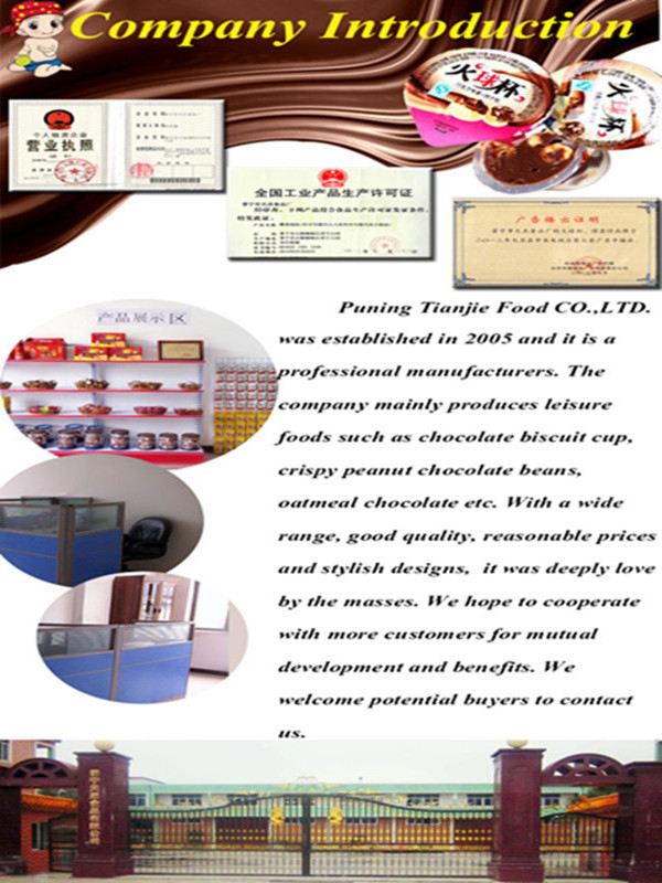 High-capacity Chocolate Cup with Biscuit