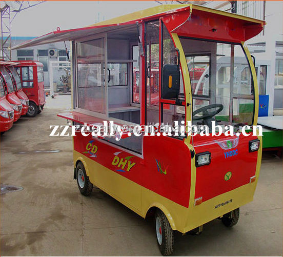 Customized Electric Fruit and Vegatable street food vending Carts for sale