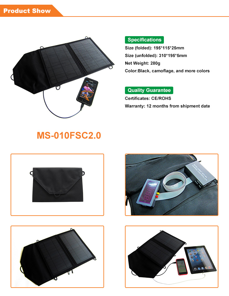 10wソーラー携帯電話充電器のipad・ipho<em></em>ne用|ミリ- 010sfsc2.0問屋・仕入れ・卸・卸売り
