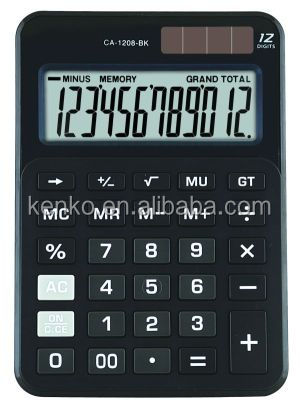 Ca-120812- 桁サンウェイデュアルパワーデスクトップ電卓プラスチックキー問屋・仕入れ・卸・卸売り