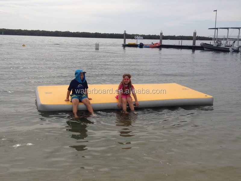 drop stitch air water mat floating dock, View inflatable floating dock 
