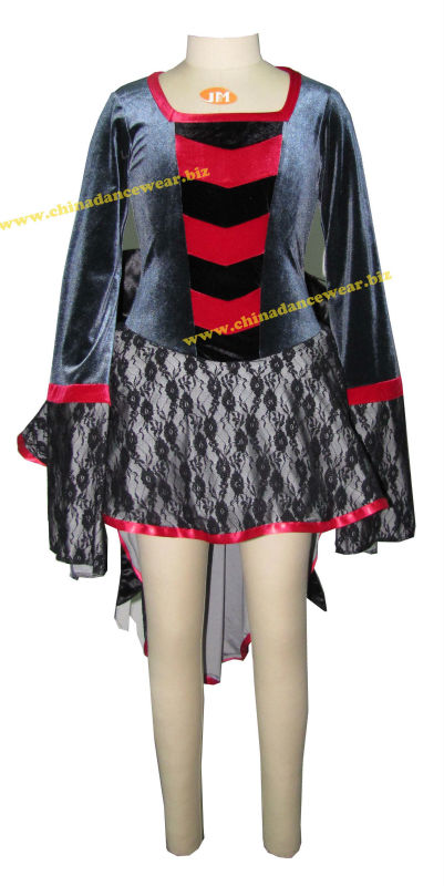 赤と黒の女性の踊り幻想的なストレッチベルベットコスプレレースグレーベルベット大人ダンスドレス問屋・仕入れ・卸・卸売り