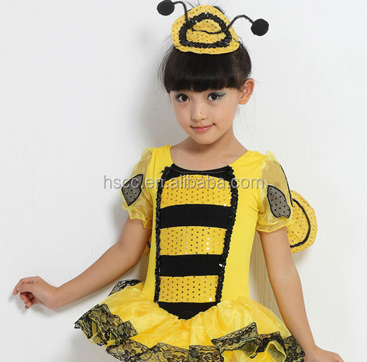 社交ダンス用ドレスプロの子供の女の子の子供の日中国美しいハチの衣装子供のパフォーマンスの摩耗問屋・仕入れ・卸・卸売り